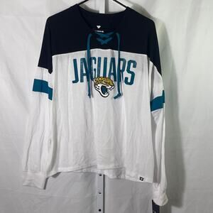 NWT Jacksonville Jaguars NFL Fanatics Tee - Womens Size XL - Black/Teal